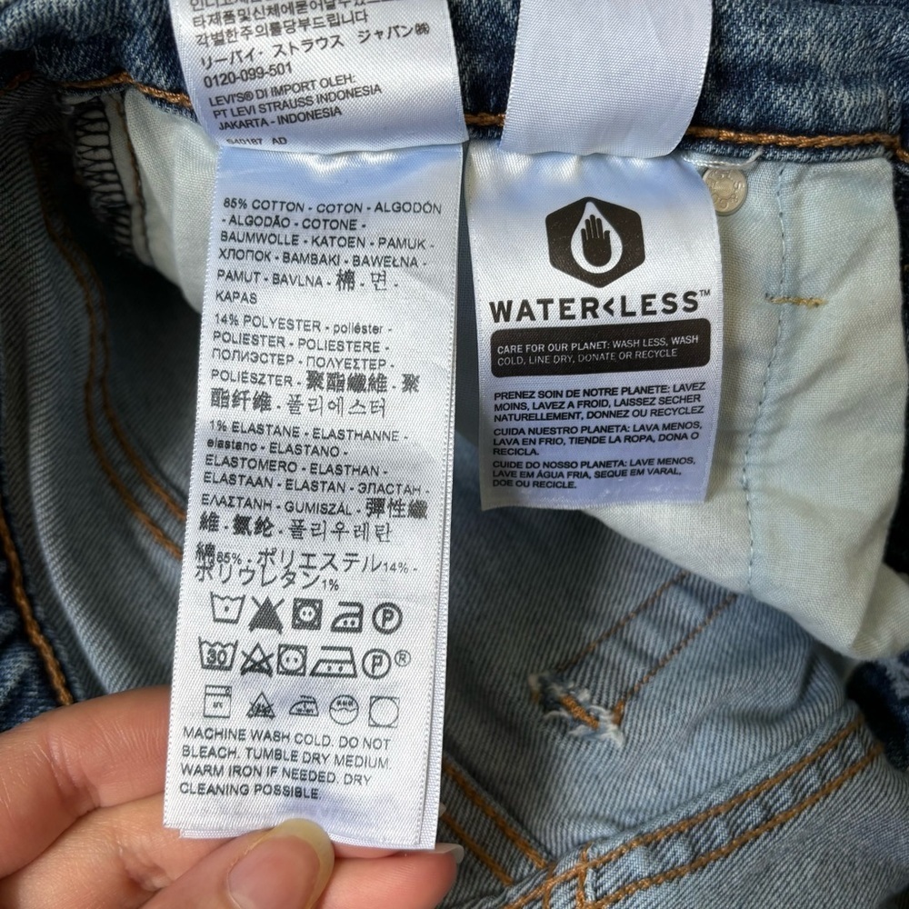 Levi's Women's Straight Leg Blue Jeans - Picture 7 of 10